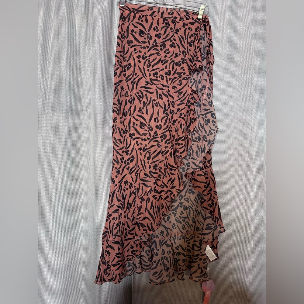 Cupshe Black and Brown Maxi Wrap Sarong